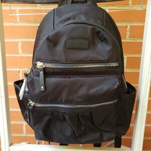 BNWT ANNE KLEIN SPORT midi squishy/sturdy backpack jet black (OS)